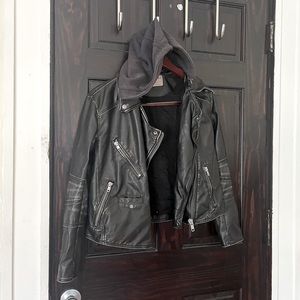 XS Faux Leather Jacket by Free People. Make offer!
